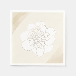 Hochzeitsblüten von weißen Zwiebeln Serviette