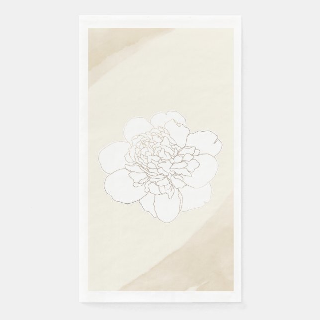 Hochzeitsblüten von weißen Zwiebeln Serviette (Vorderseite)