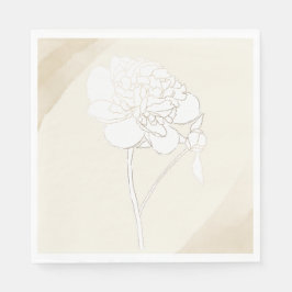 Hochzeitsblüten von weißen Zwiebeln Serviette