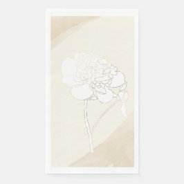 Hochzeitsblüten von weißen Zwiebeln Serviette