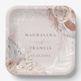 Hochzeitsboho Pappteller