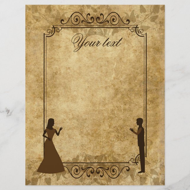 Hochzeitsbräu aus dem 19. Jahrhundert Einmal in de (Vorderseite)