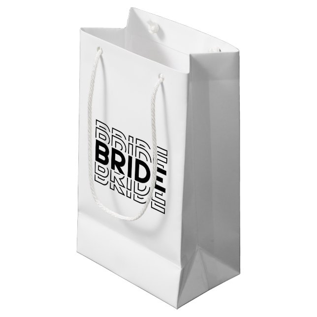 Hochzeitsbraut Geschenktasche Kleine Geschenktüte (Vorderseite Schrägansicht)