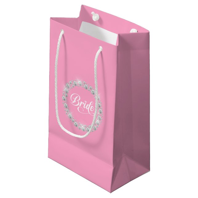 Hochzeitsbraut-Geschenktasche Kleine Geschenktüte (Vorderseite Schrägansicht)