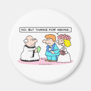 Hochzeitsbraut sagt "nein " magnet