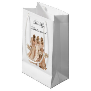 Hochzeitsbrautjungfer-Geschenktasche Kleine Geschenktüte