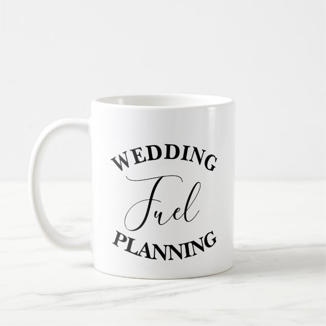 Hochzeitsbrennstoff-Planung der Bride-Geschenk-Tas Kaffeetasse (Links)