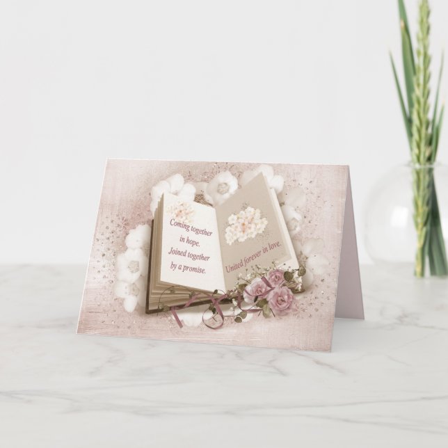 Hochzeitsbuch mit Angebot Karte (Vorderseite)