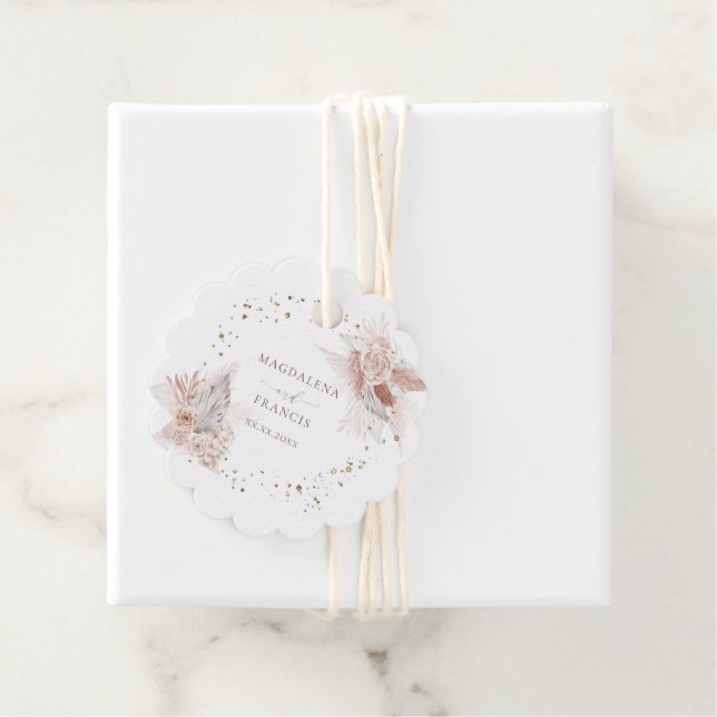 Hochzeitsbühne Blume Geschenkanhänger (Beispiel)