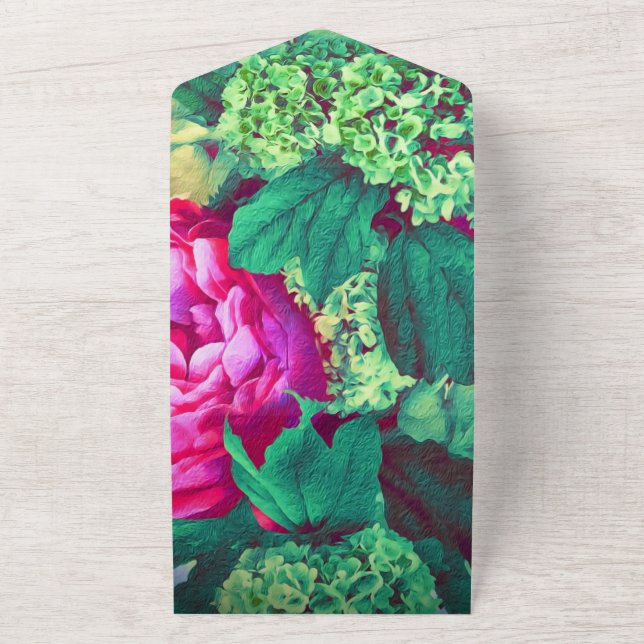 Hochzeitsbukett laden all in one einladung (Außenbereich)