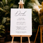 Hochzeitscocktail oder Bar Menu Elegant Betrunken  Poster<br><div class="desc">Hochzeitscocktail oder Bar Menu Elegant Betrunken in Liebe Poster</div>