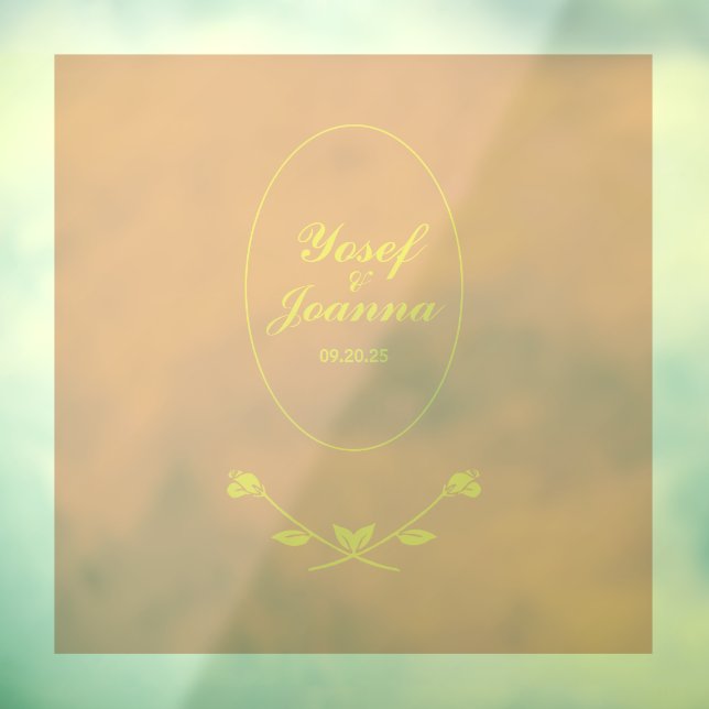 Hochzeitscoupe transparenter Fußboden Decal und Au Fensteraufkleber (Blatt 3)