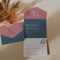 Hochzeitscreme aus rosa und blauer Baumwolle |