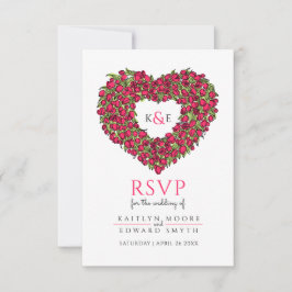 Hochzeitscreme-Blume-UAWG RSVP Karte