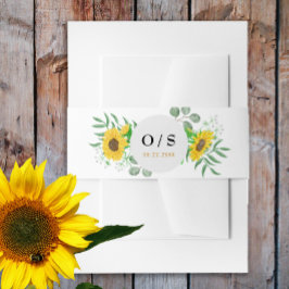 Hochzeitscreme mit Gelbblütengelb Einladungsbanderole