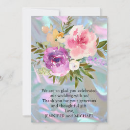 Hochzeitsdanken Dankeskarte