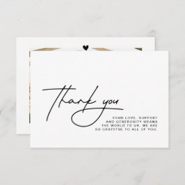 Hochzeitsdanken - Fotokarte Dankeskarte