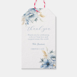 Hochzeitsdanken für die Hochzeit von Navy Dusty Bl Geschenkanhänger