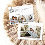 Hochzeitsdanken für die Karte Disco-Ball<br><div class="desc">Whimsical französischer Stil Foto-Karte für Hochzeit Dankeschön Karte. Personalisiert mit Ihrem Foto,  Namen und Datum. Foto von Freepick</div>