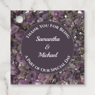 Hochzeitsdanken Gem Lila Amethyst Gemstone Geschenkanhänger