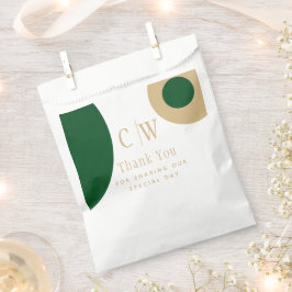 Hochzeitsdanken Ihnen Emerald Green Gold Geschenk  Geschenktütchen