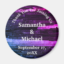 Hochzeitsdanken Neon Stripes Moderne Wertschätzung