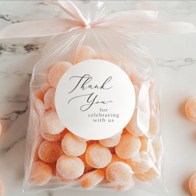 Hochzeitsdanken Runder Aufkleber (Von Creator hochgeladen)