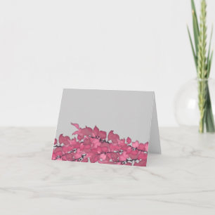 Hochzeitsdanken Sie Notizen Karten mit Blätter