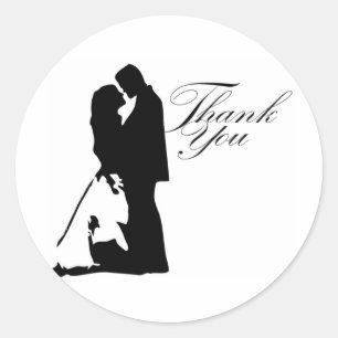 Hochzeitsdanken - Sticker-Siegel Runder Aufkleber
