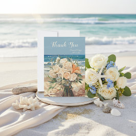 Hochzeitsdankeskarten im Meeresthemen-Stil Dankeskarte