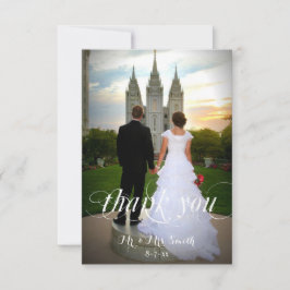 Hochzeitsdankkarten, kundenspezifisches Foto Dankeskarte