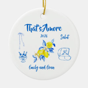 Hochzeitsdatum Verlobt Das ist Amore Italien Gesch Keramik Ornament