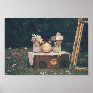 Hochzeitsdekoration nach Jahrgang Poster