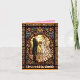 Hochzeitsdesign aus traditionellem Hartglas Einladung