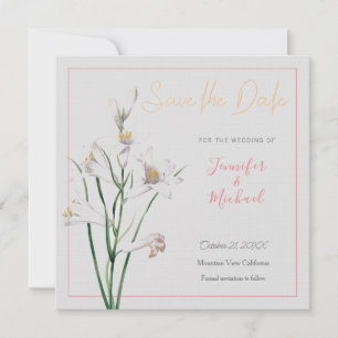 Hochzeitsdesign für Berufliche Blume Save the Date Einladung