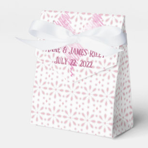 Hochzeitsdesign mit weißem Auge und Herz Geschenkschachtel