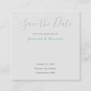 Hochzeitsdesign Modernes Design Save the Date Begleitkarte