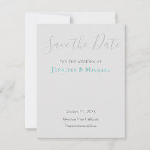 Hochzeitsdesign Modernes Design Save the Date RSVP Karte