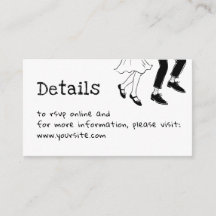 Hochzeitsdetails mit Doodle-Design + QR-Code | Sch