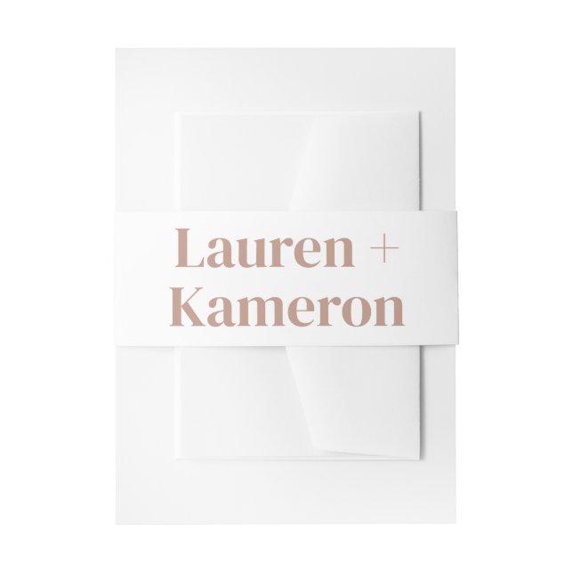 Hochzeitsdetails Moderner Einladung Bauch für Hoch Einladungsbanderole (Vorderseite Beispiel)