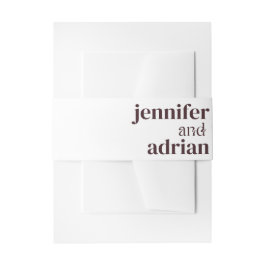 Hochzeitsdetails Moderner Einladung Bauch für Hoch Einladungsbanderole