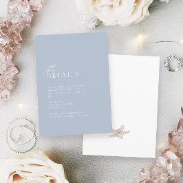 Hochzeitsdetails zum Thema blaue Ozeane Begleitkarte