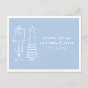 Hochzeitsdoodles   Save The Date Ankündigungspostkarte