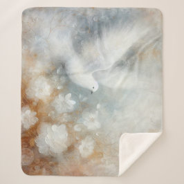 Hochzeitsdove Floral Sherpa Blanket Sherpadecke