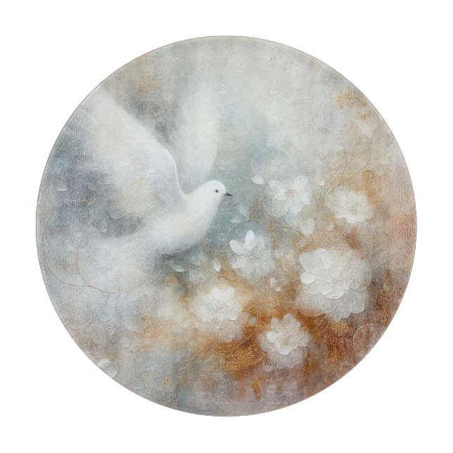 Hochzeitsdove Schneidebrett (Vorderseite)