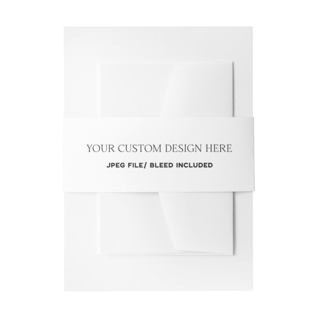 Hochzeitsdruck Einladungsbanderole (Vorderseite Beispiel)