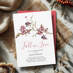 Hochzeitsdusche-Einladungen 'Fall In Love' Einladung
