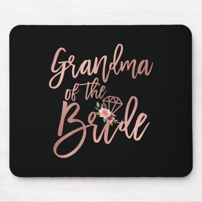 Hochzeitsdusche für die Oma der Braut von der Brau Mousepad (Vorne)