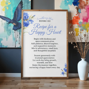 Hochzeitsdusche-Geschenkrezept für ein glückliches Poster