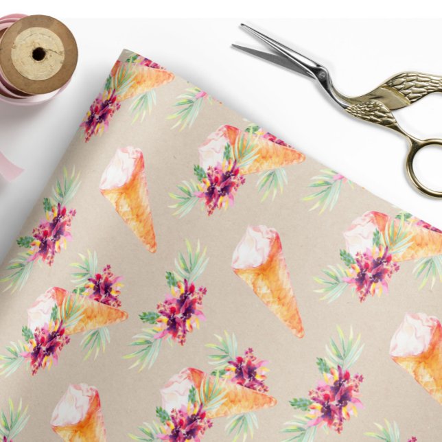 Hochzeitsdusche oder Geburtstags-Blumenverpackungs Geschenkpapier (Von Creator hochgeladen)